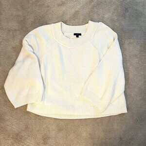 NEW JCrew White Knit Sweater